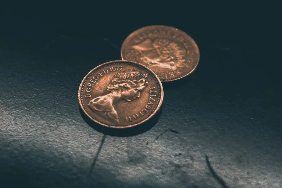 Photo history of currency coin evolution